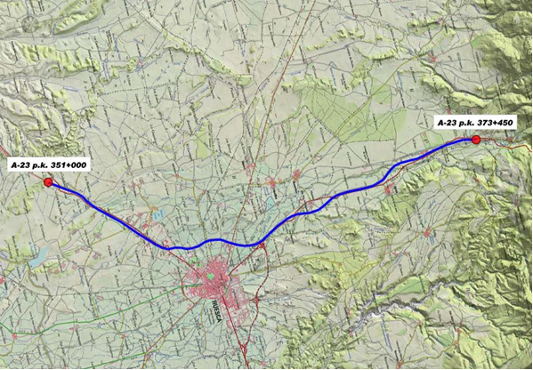 Proyecto de Refuerzo de Firme en Aragón A-23 Autovía Mudéjar