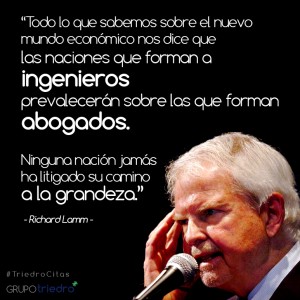 #TriedroCitas Hoy traemos las palabras del famoso político norteamericano Richard "Dick" Lamm. Elegido hasta tres veces como Gobernador de Colorado por el Partido Demócrata, lideró la corriente política a favor del medioambiente y el desarrollo sostenible. Incluso dirigió el movimiento en contra de la celebración de los Juegos Olímpicos de Invierno en Denver (finalmente se celebrarían en Innsbruck) por considerarlos un derroche.  Richard Lamm es además, curiosamente, abogado de profesión.