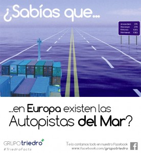 Las Autopistas del Mar son unas rutas marítimas propuestas por la Unión Europea, con el objetivo de fomentar el transporte por barco, y que cumplen unos criterios mínimos de calidad y eficiencia.  El fin de las Autopistas del Mar es reducir el impacto ambiental del tráfico rodado, favorecer las conexiones con las regiones periféricas y descongestionar los puntos saturados del tráfico terrestre como los Pirineos, los Alpes o el Canal de la Mancha.  España participa de dos de las cuatro principales Autopistas del Mar: la de Europa Occidental, que conecta la Península Ibérica con el Mar del Norte por el Atlántico; y la de Europa Sud-Occidental, que conecta España, Francia e Italia por el Mediterráneo.