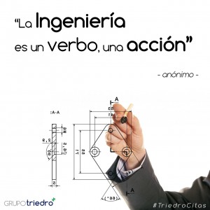 ¿Y para tí?¿Qué es la ingeniería?Nuestro #TriedroCitas de la semana para una cita anónima que resume el estado continuo de nuestra profesión